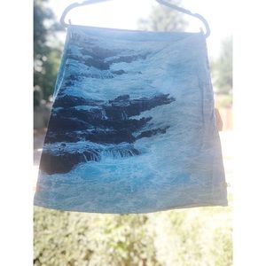 🌊 Ocean Waves Aesthetic A-Line Skirt 🌊